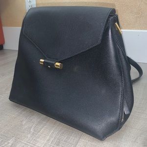 Stuart Weitzman Small Brielle Black Caviar Bag